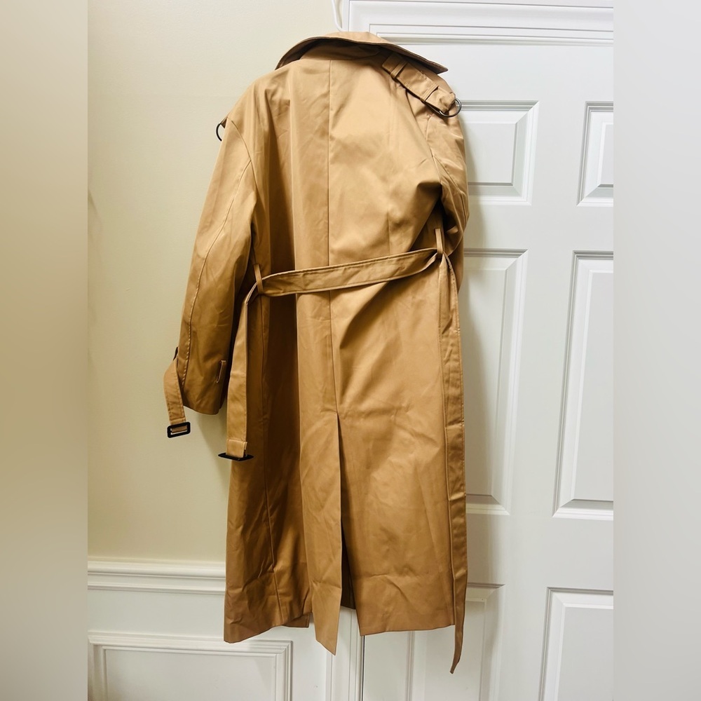 NWT  Classic Tan Trench Coat fits like a large female but says xs on tag - Picture 8 of 8